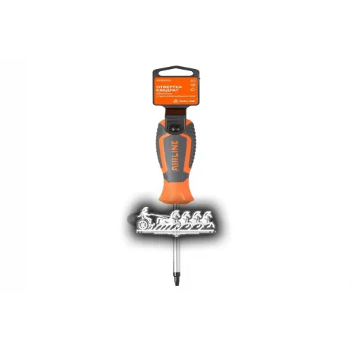 Отвертка Квадрат S2x100мм, Магнитный Наконечник, Пласт.подвес AIRLINE 