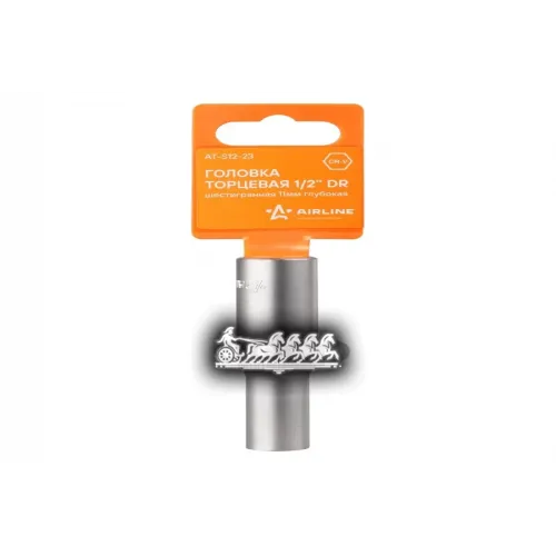 Головка Торцевая 1/2 Dr Шестигранная 11Мм Глубокая (At-S12-23) AIRLINE 