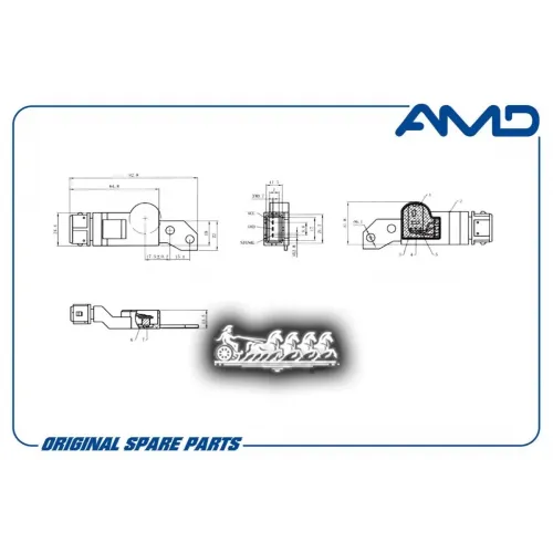 Датчик Положения Распредвала Gm Nexia/Aveo/Lacetti/Rezzo 1.4/1.6 16Кл. AMD 
