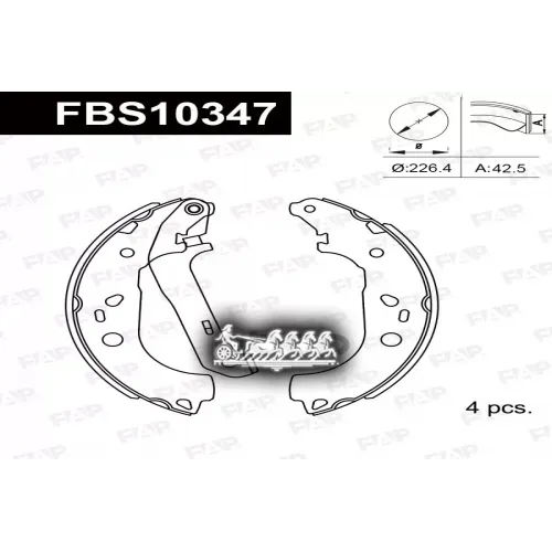 Тормозные Колодки Барабанные Ford Focus/C-Max 2.3 FAP 