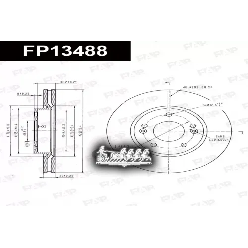Диск Тормозной Hyundai/Kia Tuscon 04- 2.0/2.7/2.0D FAP 