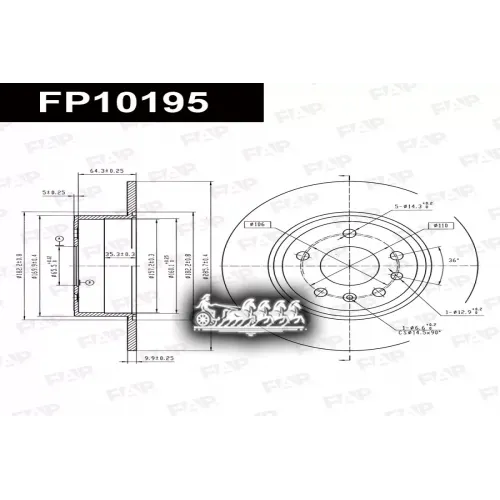 Диск Тормозной Opel Vectra FAP 