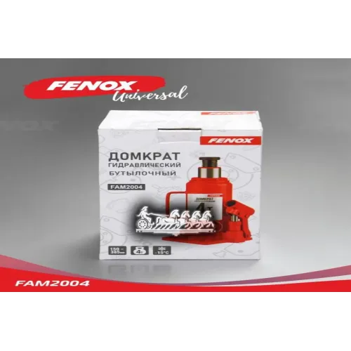 Домкрат Гидравлический Бутылочный, Телескопический, 4Т FENOX 