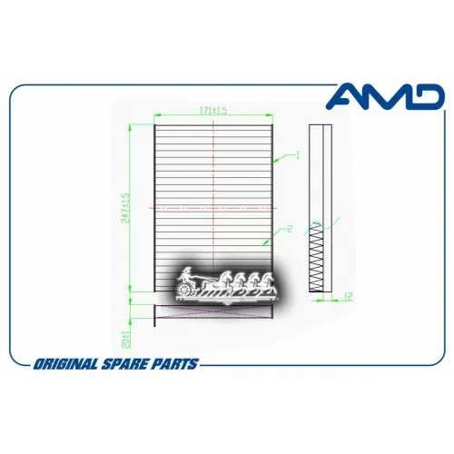 Фильтр Салона Kia Ceed 06- AMD 