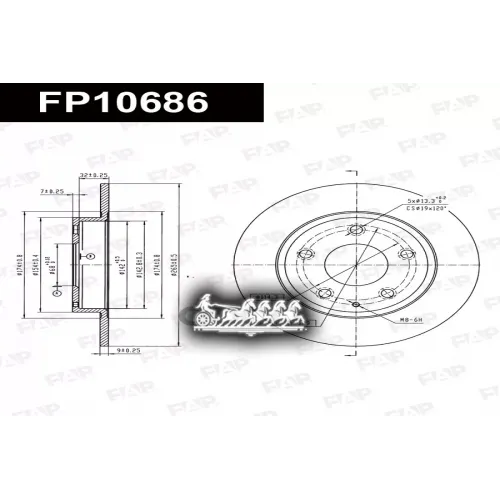Диск Тормозной Mazda 3(Bm/Bn) 03- FAP 
