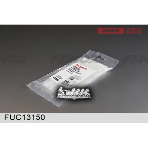 Хомут Пластиковый (Стяжка) 3*150 Мм 100 Штук, Белый FENOX 