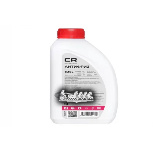 Cr Антифриз G12+ Oat. -40°С. Красный. Готовый. 1Л (8) Carville Racing 