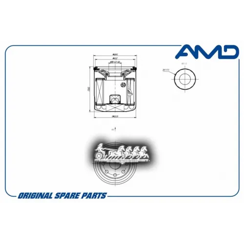 Фильтр Масляный Nissan Qashqai/X-Trail 07- AMD 