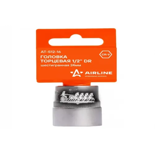 Головка Торцевая 1/2 Dr Шестигранная 24Мм (At-S12-16) AIRLINE 