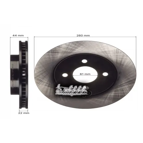 Диск Тормозной Nissan March/Tiida 04- Перед. AVANTECH 