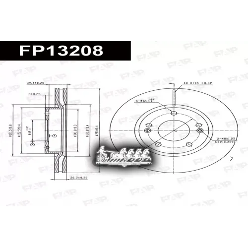 Диск Тормозной Hyundai/Kia Tuscon 04- 2.0/2.7/2.0D FAP 