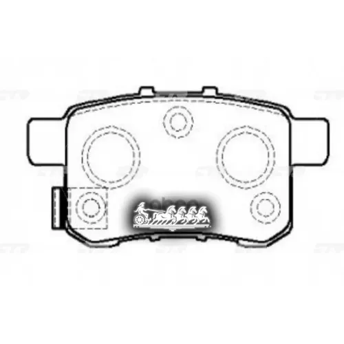 / Ckho-24 Gk0341 Колодки Тормозные Дисковые Зад CTR 