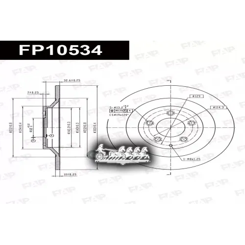 Диск Тормозной Mazda Cx-30/Cx-5(I)/Cx-5(Ii) FAP 