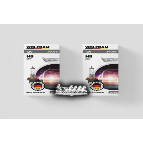 Лампа 12V H8 35W Pgj19-1 Wolfram Halogen Bulb 1 Шт. Картон  WOLFRAM 