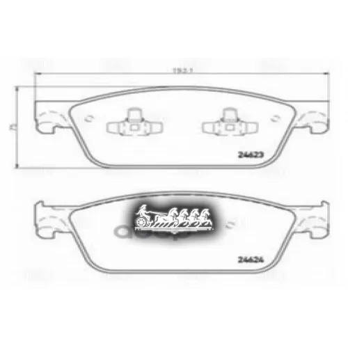 Колодки Тормозные Vw Transporter T5 (03-) Диск. Перед. 193.1Мм Trialli 