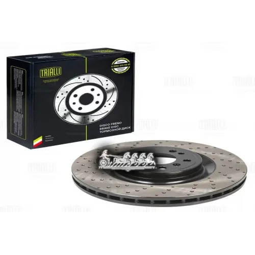 Диск Торм. Для А/М Mercedes Gle (W166) (15-)/M (W166) (11-) Перед. D=350 (Перф./Окраш.) (Df 190416) Trialli 