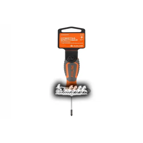 Отвертка Крестовая Ph0x60 С Эргономичной Рукояткой Магнитная Пласт.подвес AIRLINE 
