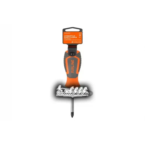 Отвертка Крестовая Pz1x75мм, Магнитный Наконечник, Пласт.подвес AIRLINE 