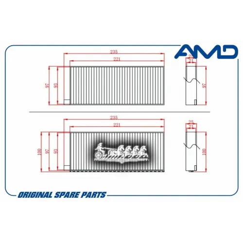 Фильтр Салона Угольный AMD 