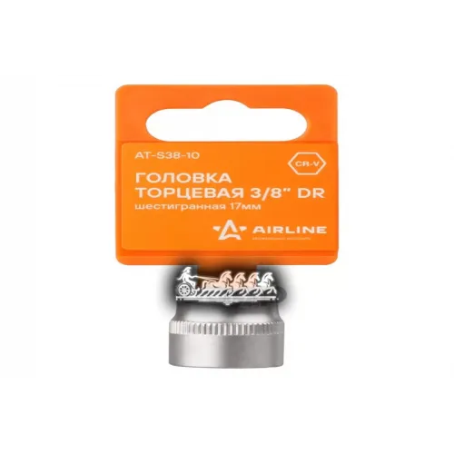 Головка Торцевая 3/8 Dr Шестигранная 17Мм (At-S38-10) AIRLINE 