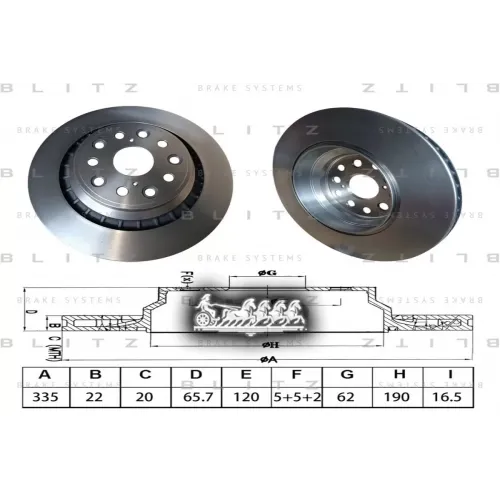 Диск Тормозной Lexus Ls 06- Blitz 
