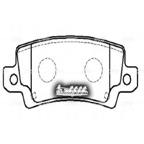 Снят С Производства / Ckt-85 Колодки Тормозные Дисковые Зад CTR 