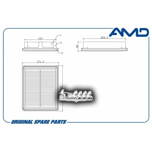 Фильтр Воздушный AMD 