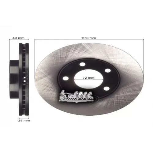 Диск Тормозной Mazda 3/5 06- Перед. AVANTECH 