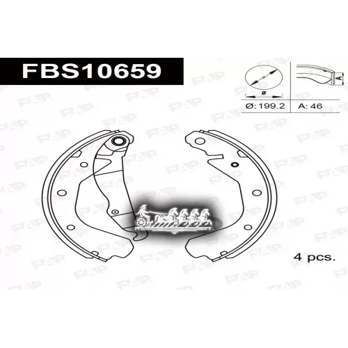 Тормозные Колодки Барабанные Opel Vectra A 86- FAP 