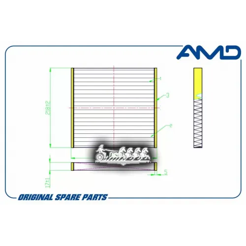 Фильтр Салонный (Угольный) AMD 