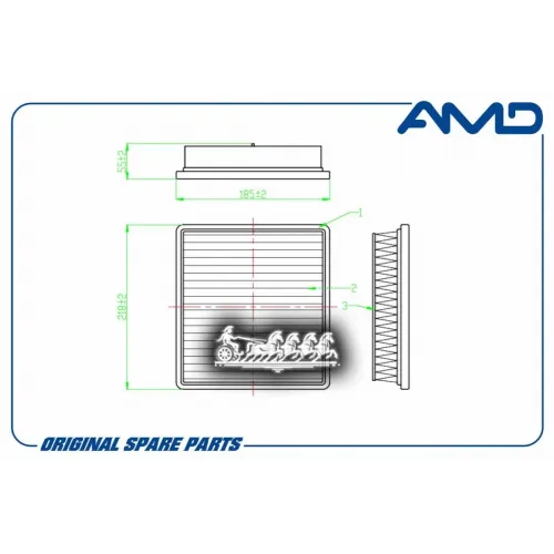 Фильтр Воздушный Mitsubishi Eclipse Cross 17- 1.5 AMD 