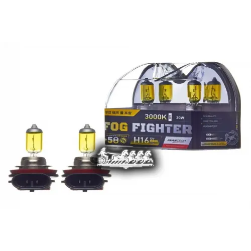 Лампа H16 12V 19W (30W) 3000K 2 Шт. AVANTECH 