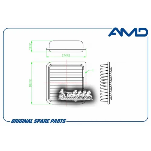 Фильтр Воздушный AMD 