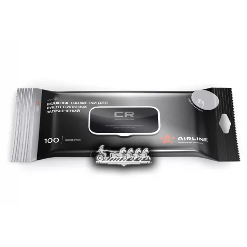 Салфетки Влажные Для Рук С Пласт. Клапаном Pro (100 Шт.) AIRLINE 