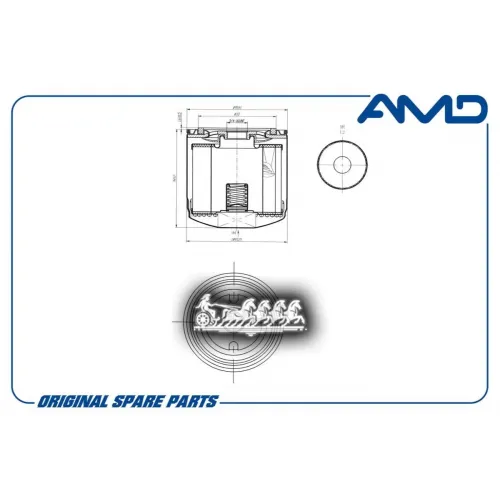 Фильтр Масляный Nissan Murano Ii Z51/Pathfinder -14 2.5 Dci AMD 
