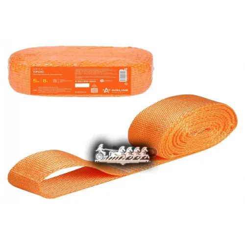 Трос Буксировочный Лента 8 Т. 5 М. Без Крюков AIRLINE 