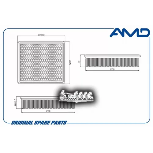 Фильтр Воздушный Jeep Grand Cherokee 11- 3.0 Crd AMD 