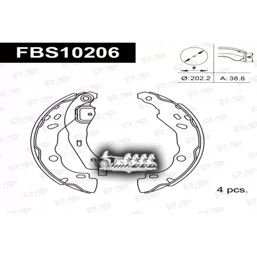 Тормозные Колодки Барабанные Psa Micra 1.2 FAP 