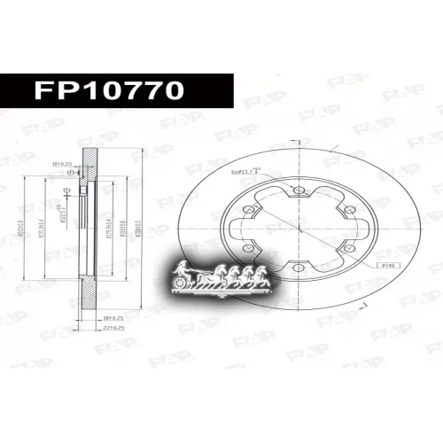 Диск Тормозной Ford Transit 13- FAP 