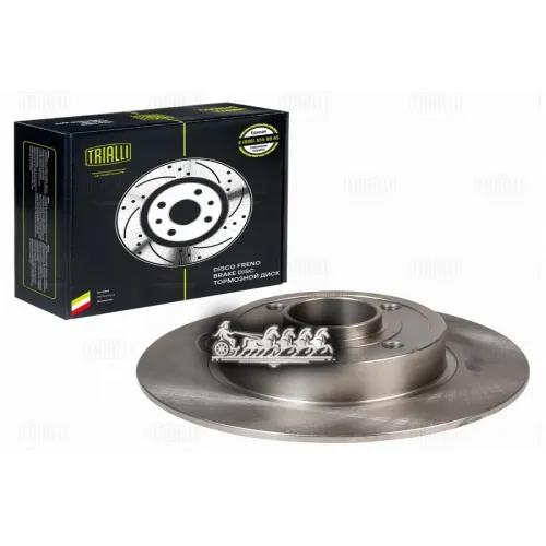 Диск Тормозной Renault Clio Iii 05-/Megane Ii 02- Задний Без Подшипника Trialli DF 095109