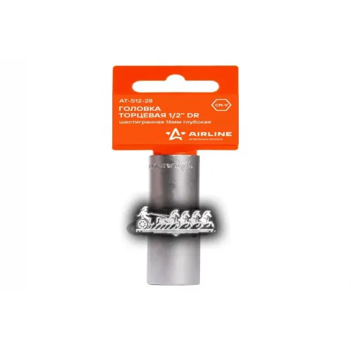 Головка Торцевая 1/2 Dr Шестигранная 16Мм Глубокая (At-S12-28) AIRLINE 