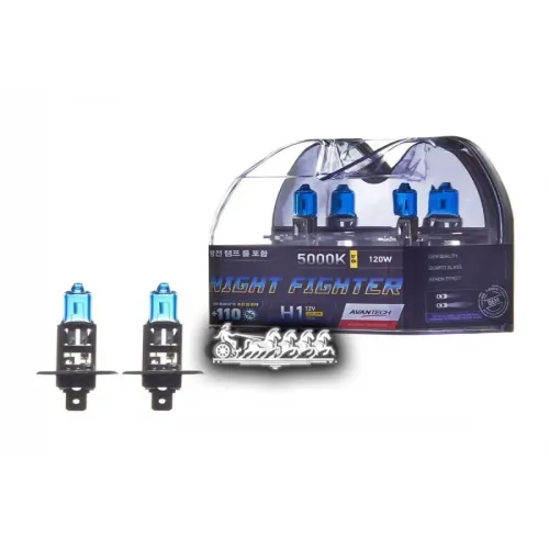Лампа H1 12V 55W (120W) 5000K. Пластик (Компл. 2 Шт.) AVANTECH 