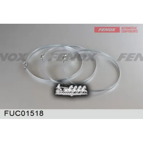 Хомут Червячный 150-180-Х, Ширина 9Мм FENOX 