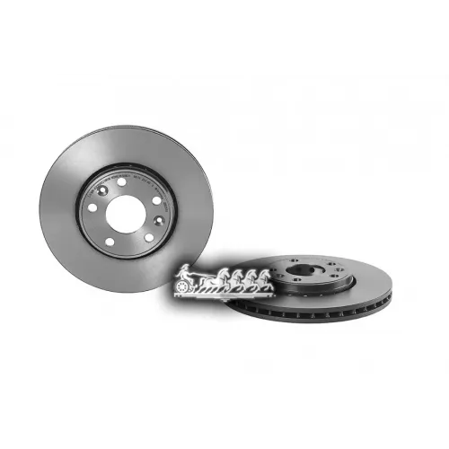 Диск Тормозной Renault Laguna/Megane 07- Передн.296мм.вент. Brembo 