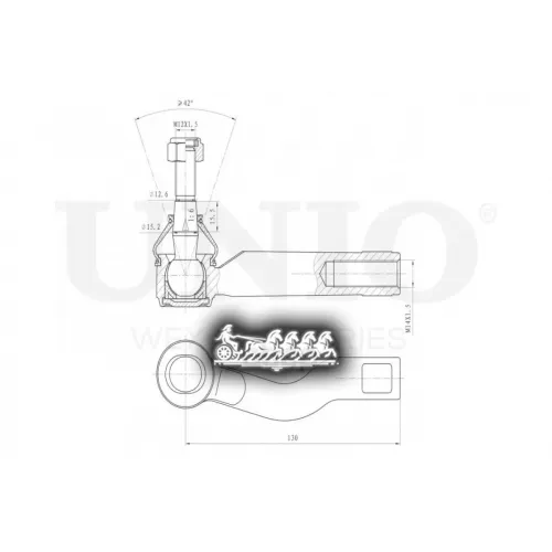 Наконечник Рулевой Тяги Chery Tiggo 05- Прав. UNIO 