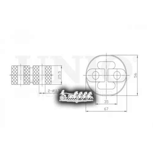 Крепление Глушителя Toyota Rav4/Camry/Corolla 00- UNIO 