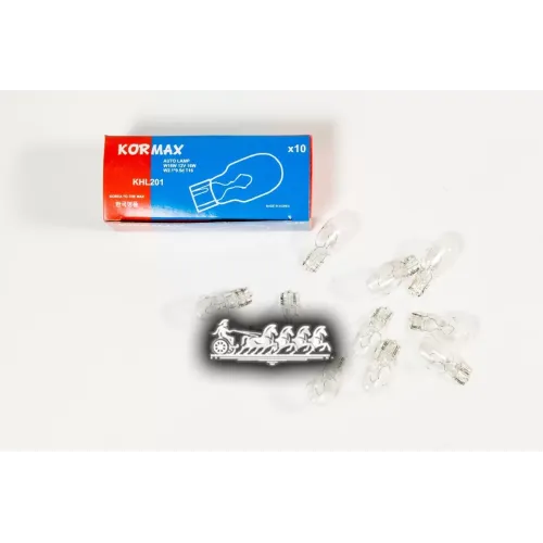 Лампа W16w 12V16w W2.1*9.5D T16 KORMAX 