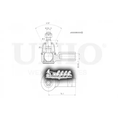 Наконечник Рулевой Тяги Ssangyong Actyon 10- UNIO 