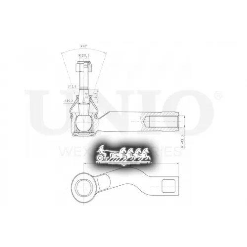 Наконечник Рулевой Тяги Chery Tiggo 05- Лев. UNIO 