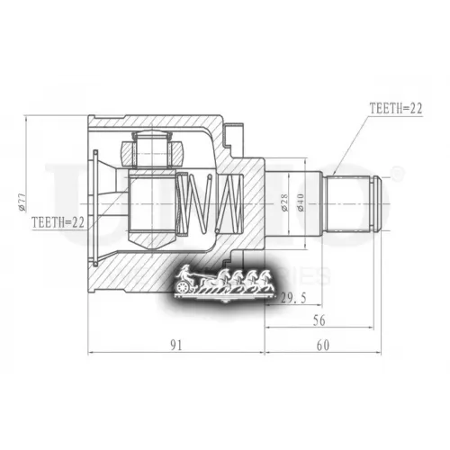 Шрус Zaz Chance/Sens/Tavrija 87- Внутр. UNIO 